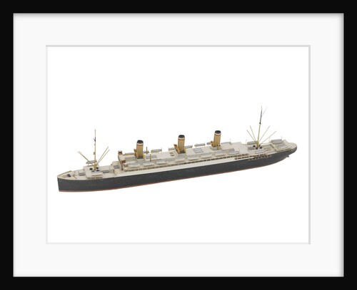 Waterline model; Miniature model by Reginald Carpenter