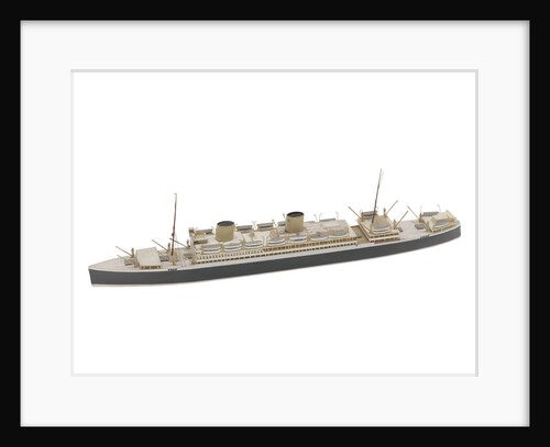 Waterline model; Miniature model by Reginald Carpenter