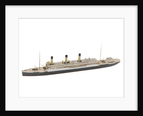 Waterline model; Miniature model by Reginald Carpenter