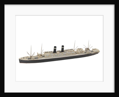 Waterline model; Miniature model by Reginald Carpenter