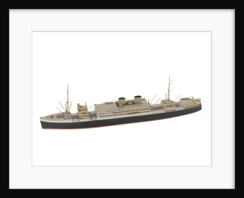 Waterline model; Miniature model by Reginald Carpenter