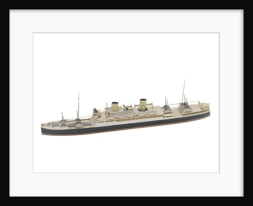 Waterline model; Miniature model by Reginald Carpenter