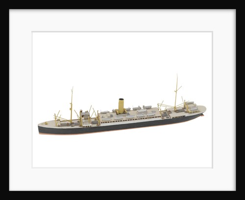 Waterline model; Miniature model by Reginald Carpenter