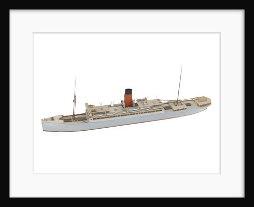 Waterline model; Miniature model by Reginald Carpenter