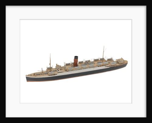 Waterline model; Miniature model by Reginald Carpenter
