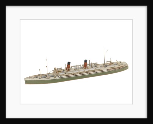 Waterline model; Miniature model by Reginald Carpenter