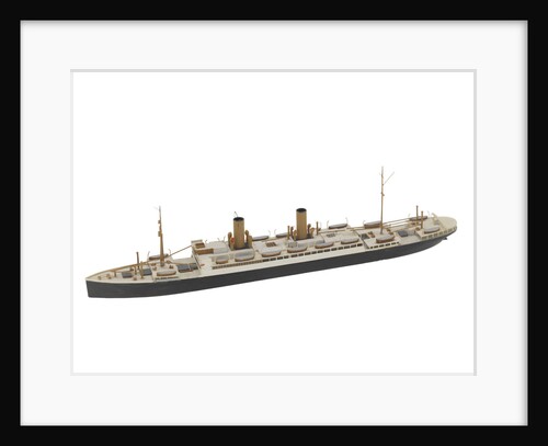 Waterline model; Miniature model by Reginald Carpenter
