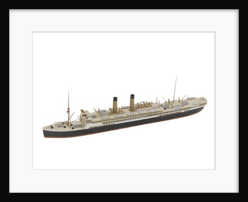 Waterline model; Miniature model by Reginald Carpenter