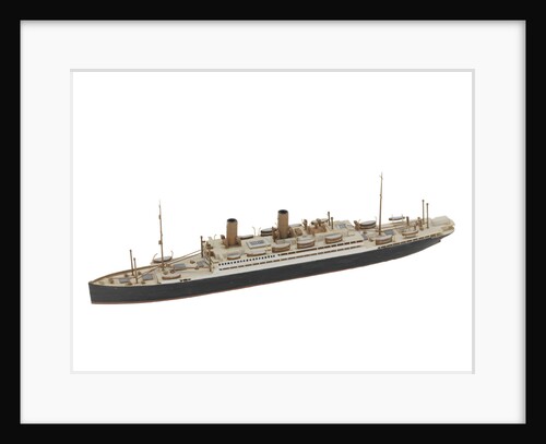 Waterline model; Miniature model by Reginald Carpenter