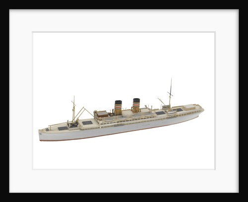Waterline model; Miniature model by Reginald Carpenter