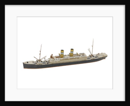 Waterline model; Miniature model by Reginald Carpenter