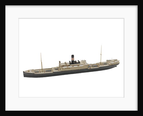 Waterline model; Miniature model by Reginald Carpenter