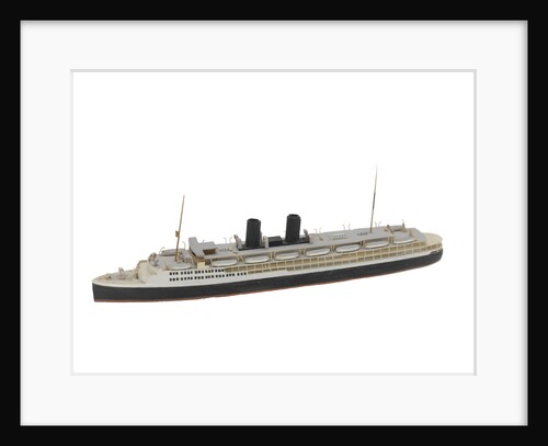 Waterline model; Miniature model by Reginald Carpenter