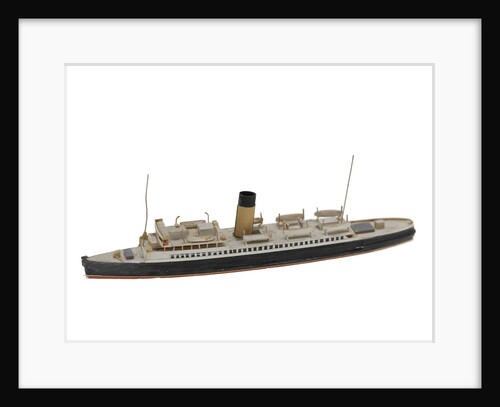 Waterline model; Miniature model by Reginald Carpenter