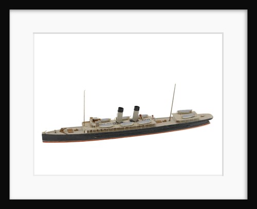 Waterline model; Miniature model by Reginald Carpenter