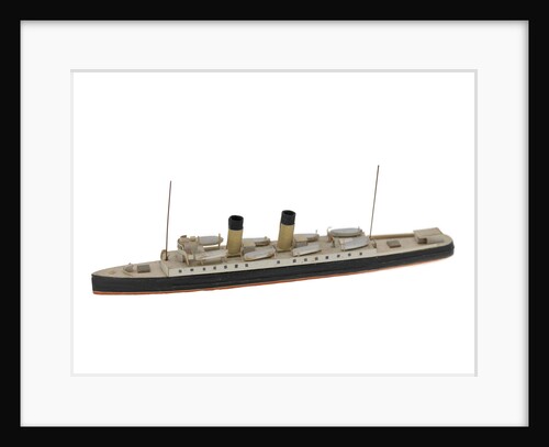 Waterline model; Miniature model by Reginald Carpenter