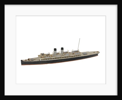 Waterline model; Miniature model by Reginald Carpenter