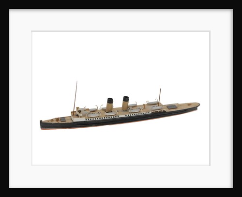 Waterline model; Miniature model by Reginald Carpenter