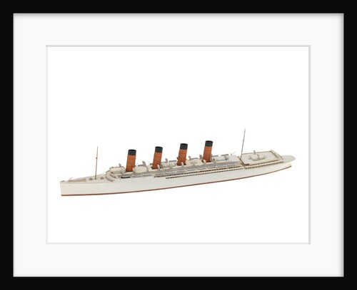 Waterline model; Miniature model by Reginald Carpenter