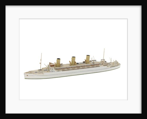 Waterline model; Miniature model by Reginald Carpenter