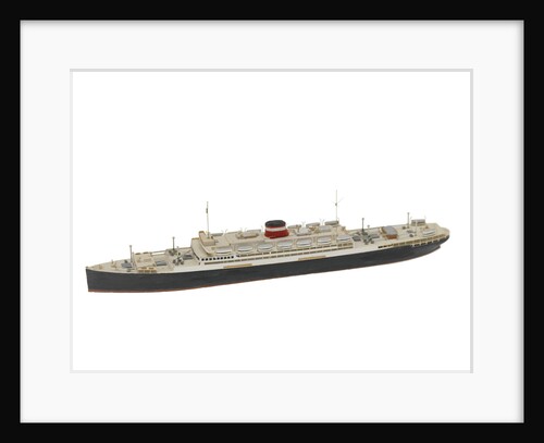 Waterline model; Miniature model by Reginald Carpenter