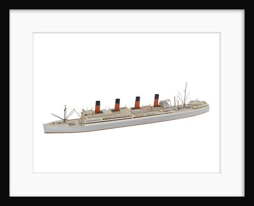 Waterline model; Miniature model by Reginald Carpenter