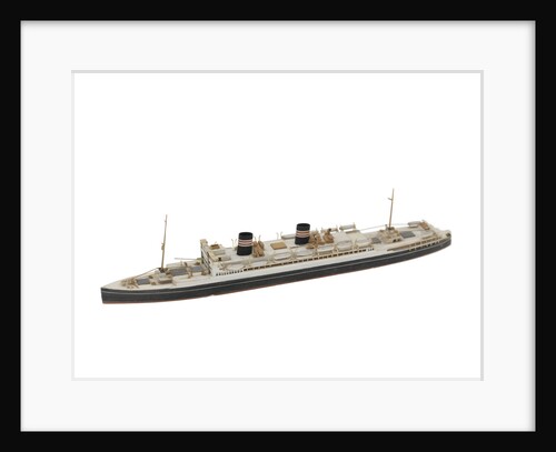 Waterline model; Miniature model by Reginald Carpenter