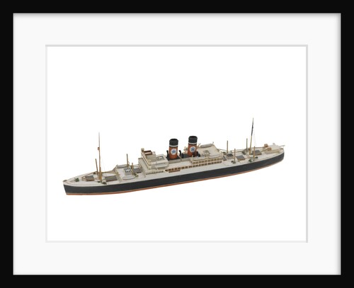Waterline model; Miniature model by Reginald Carpenter