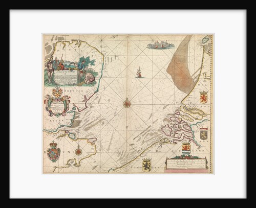 A chart of the sea coasts of England, Flanders and Holland by John Seller