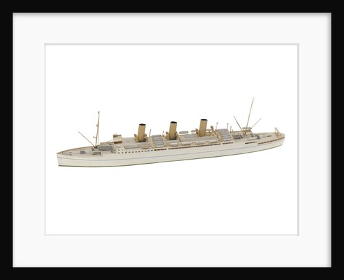 A waterline model of a passenger vessel by Reginald Carpenter