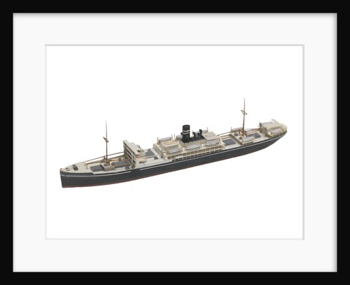 Waterline model; Miniature model by Reginald Carpenter