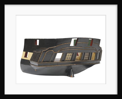 Sectional model; Stern model; Waterline model by unknown