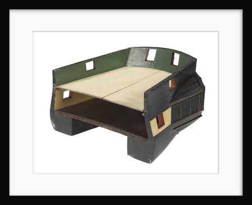Sectional model; Stern model; Waterline model by unknown