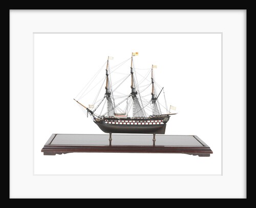Third rate warship, 74 guns by unknown