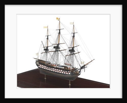 Third rate warship, 74 guns by Unknown