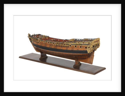 Contemporary full hull model of the 'Mordaunt' by unknown