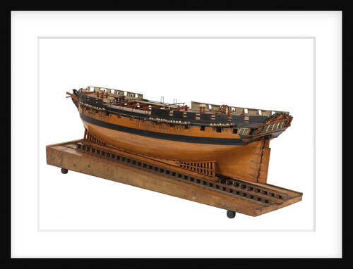 Model of a 36 gun frigate by unknown