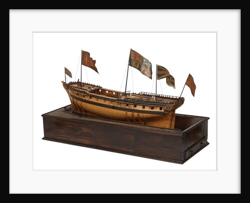 Model of the 'Mermaid' (1784), warship, frigate, 32 guns by George Stockwell