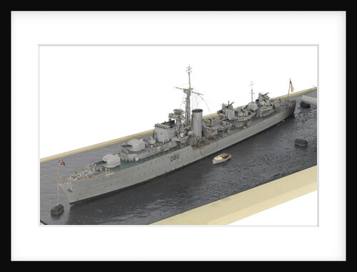 HMS 'Barfleur' (1943); Warship; Destroyer by Norman A. Ough