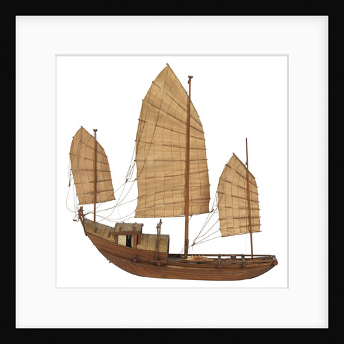 A model of a cargo vessel; Junk, Upper Yangtze by unknown