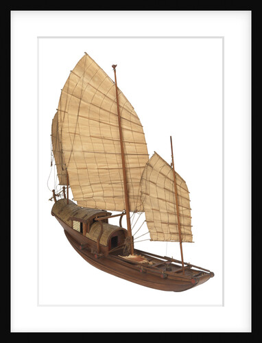 A model of a cargo vessel; Junk, Upper Yangtze by unknown