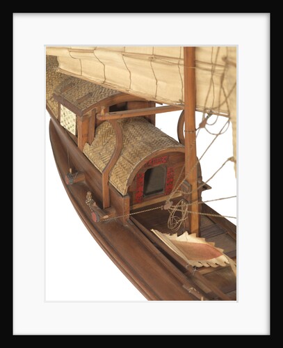 A model of a cargo vessel; Junk, Upper Yangtze by unknown