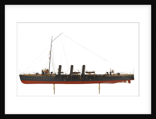 Warship and dispatch vessel 'Mogami' (1908) by Unknown