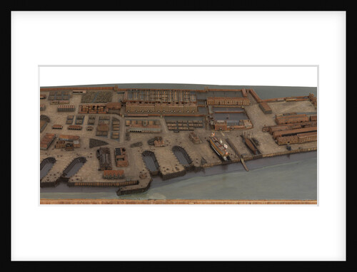 Topographical model of Chatham Dockyard, 1772-1774 by William Phillips