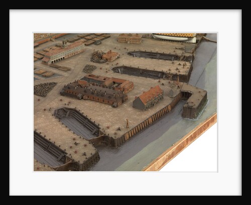 Topographical model of Chatham Dockyard, 1772-1774 by William Phillips