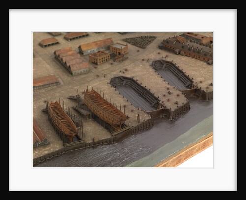 Topographical model of Chatham Dockyard, 1772-1774 by William Phillips