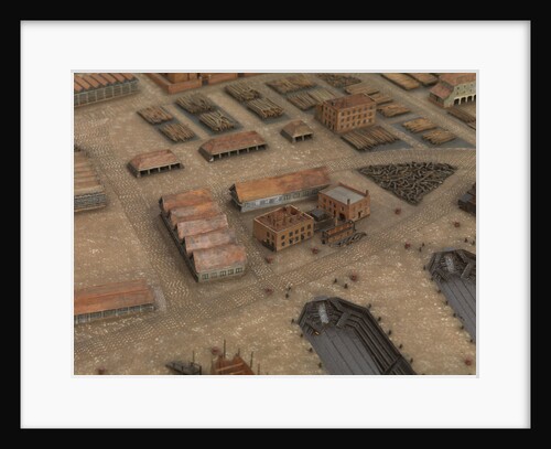Topographical model of Chatham Dockyard, 1772-1774 by William Phillips