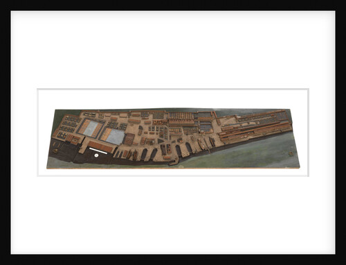 Topographical model of Chatham Dockyard, 1772-1774 by William Phillips