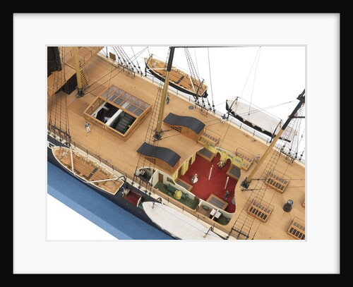 Ship model of the passenger/cargo vessel SS 'Great Britain' (1843) by Bassett-Lowke Ltd