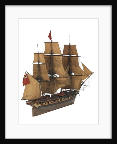 Model of a warship (1805), Frigate, 38 guns by Unknown